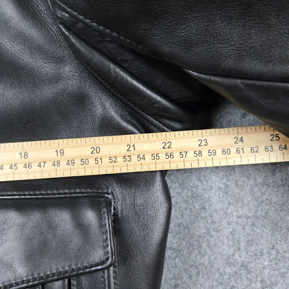 Schott G-2 Flight Jacket Mens 42 Black Leather Bomber Faux Fur Top Gun 2005